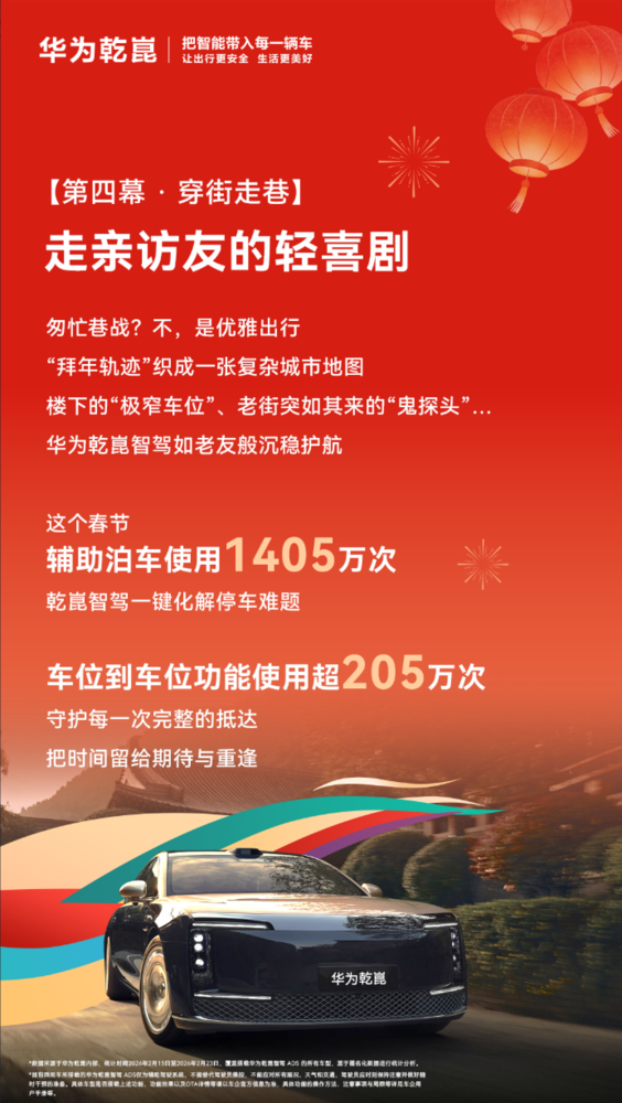 同比增长235%！华为乾崑发布2026年春节出行报告
