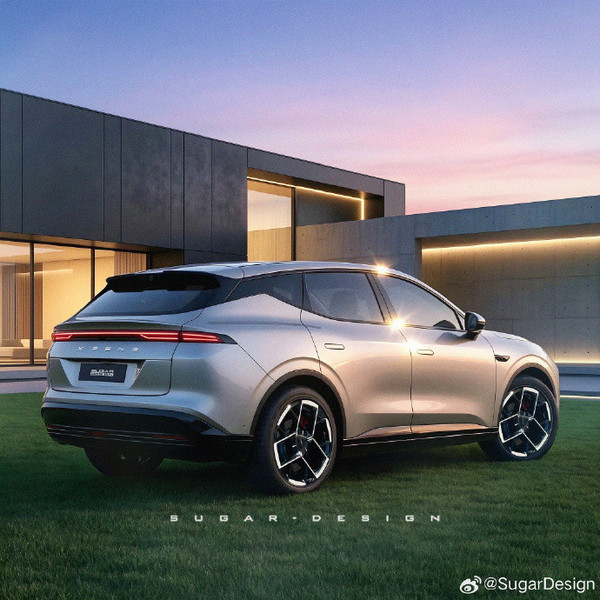 小鹏MONA D02 SUV渲染图曝光 采用家族化前脸设计