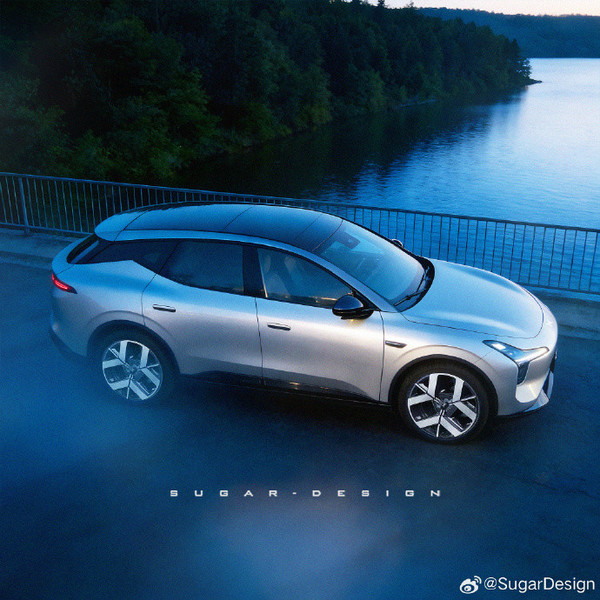 小鹏MONA D02 SUV渲染图曝光 采用家族化前脸设计