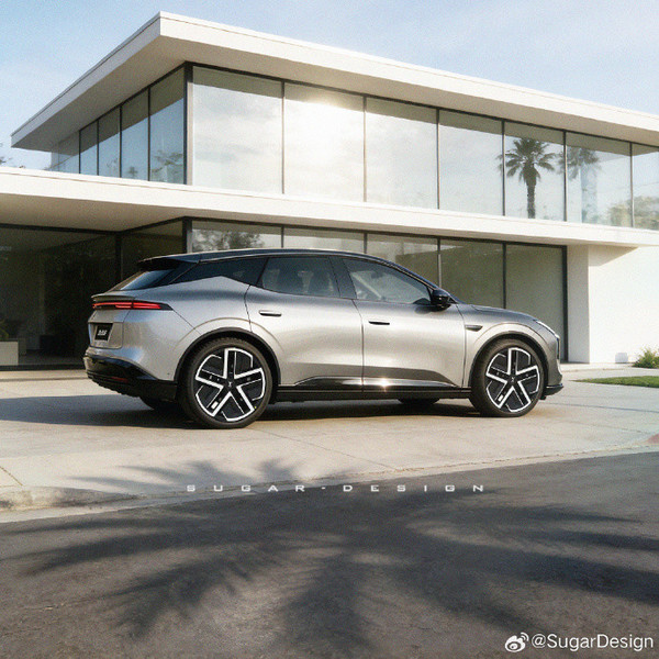 小鹏MONA D02 SUV渲染图曝光 采用家族化前脸设计