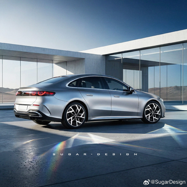 图源水印 奔驰新一代C级纯电轿车新车预览 这个颜值你打几分?