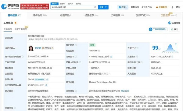华为申请注册华为云OfficeClaw商标 商标状态为等待实质审查