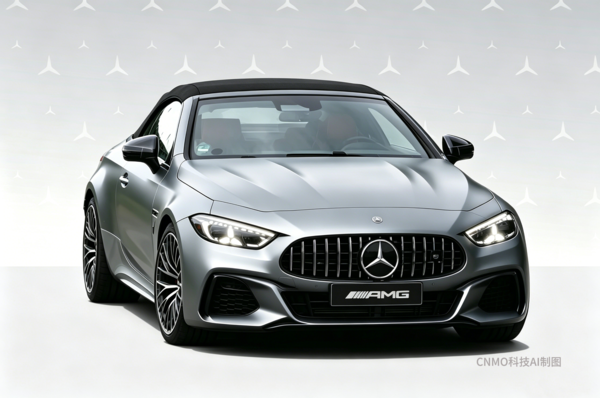 奔驰AMG SL 2027款AI渲染图 奔驰AMG SL 2027款渲染图曝光!采用三叉星徽大灯