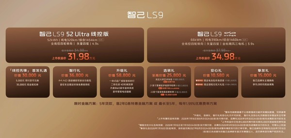智己LS9 Hyper上市 配备全线控四轮转向 上市权益价34.98万元 智己LS9 Hyper上市 配备全线控四轮转向 上市权益价34.98万元