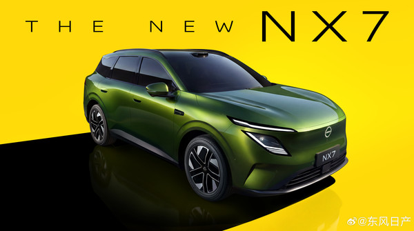 东风日产NX7 东风日产NX7官图正式发布 配激光雷达和半隐藏式门把手
