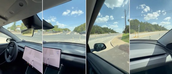 特斯拉Robotaxi无安全员撞穿防护柱 车辆识别障碍仍硬闯 特斯拉Robotaxi无安全员撞穿防护柱 车辆识别障碍仍硬闯