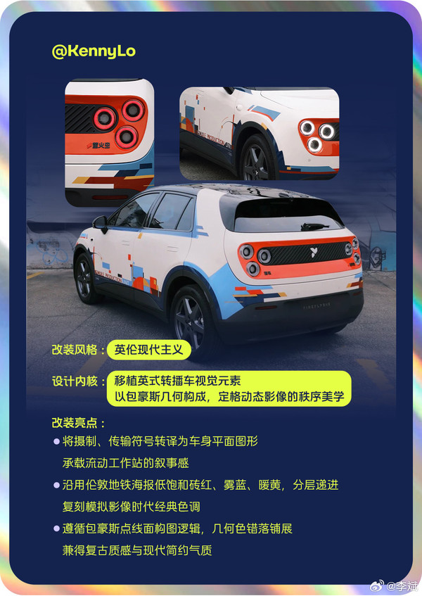 蔚来李斌介绍由用户改装的firefly萤火虫&ldquo;帧序单元&rdquo;