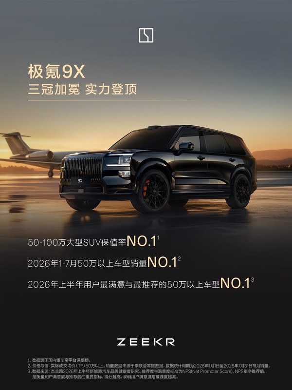 相关信息 极氪推出“超级引荐官”计划 9系车型推荐购车享多重权益