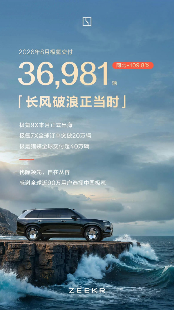 极氪9X本月启动出海 首站中东市场 德国定价近10万欧元？