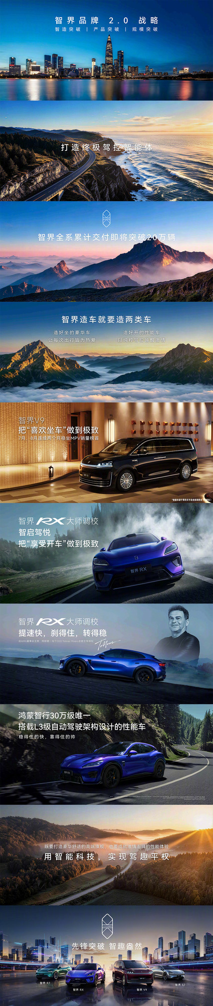 智界全系累计交付将破20万辆 RX首发L3级自动驾驶架构